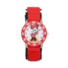 Disney's Minnie Mouse Girls' Time Teacher Watch, Girl's, Red