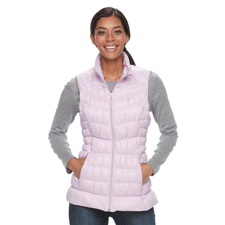Women's Zeroxposur Chris Hooded Sweater Down Vest, Size: Xl, Purple Oth