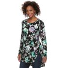 Women's Apt. 9&reg; Essential Tunic Tee, Size: Xs, Dark Green