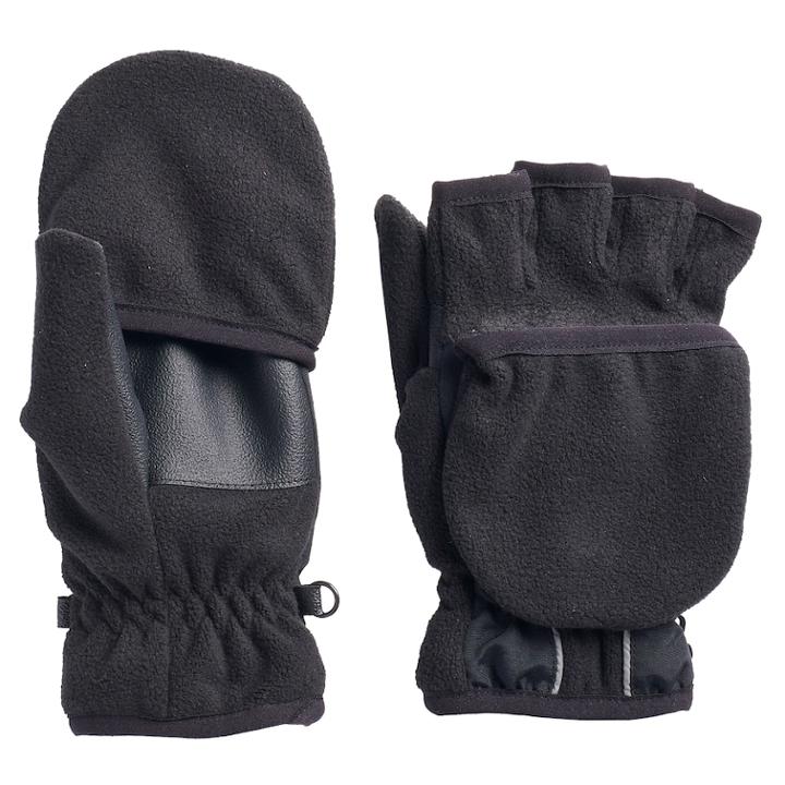 Boys 4-20 Tek Gear&reg; Convertible Gloves, Size: 4-7, Black