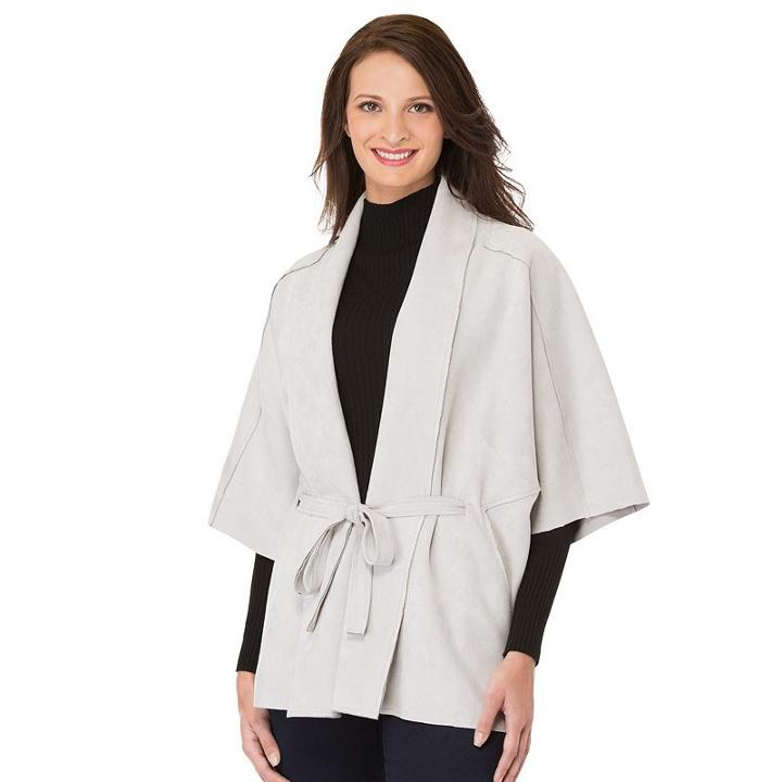 Women's Haggar Dolman Sleeve Jacket, Size: Large, Grey Other