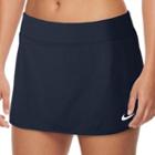 Women's Nike Pure Dri-fit Tennis Skort, Size: Xl, Blue (navy)