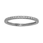 10k White Gold 1/3-ct. T.w. Diamond Eternity Wedding Ring, Women's, Size: 7