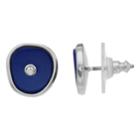 Simply Vera Vera Wang Simulated Crystal Blue Button Stud Earrings, Women's