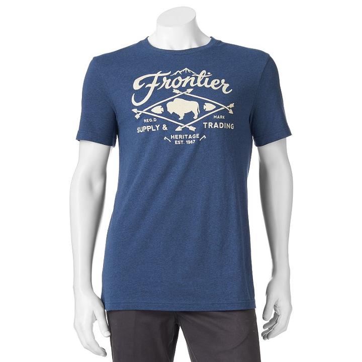 Big & Tall Sonoma Goods For Life&trade; Frontier Supply & Trading Tee, Men's, Size: 3xb, Med Blue