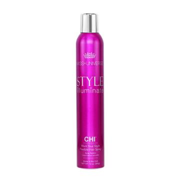 Miss Universe Style Illuminate By Chi Work Your Style Flexible Hair Spray, Pink