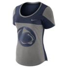 Women's Nike Penn State Nittany Lions Enzyme-washed Colorblock Tee, Size: Small, Dark Grey