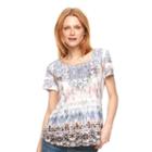 Women's World Unity Printed Scoopneck Tee, Size: Xl, Pink Other
