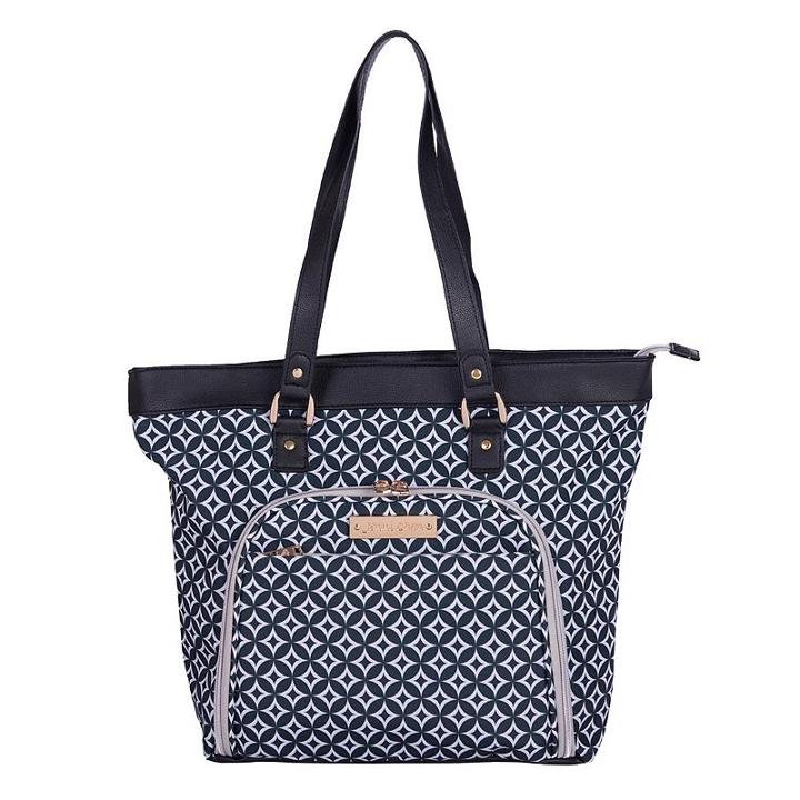 Jenni Chan Aria Stars 18-inch Computer Tote, Adult Unisex, Black