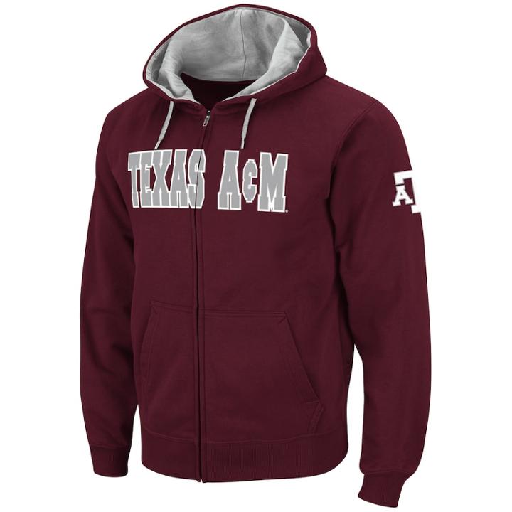 Men's Texas A & M Aggies Fleece Hoodie, Size: Xl, Med Red