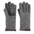 Women's Isotoner Marled Knit Smartouch Smartdri Tech Gloves, Black