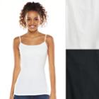 Juniors' So&reg; 2-pack Perfect Cami, Teens, Size: Medium, White
