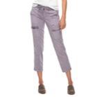 Women's Sonoma Goods For Life&trade; Zipper Accent Utility Capris, Size: 16, Med Purple