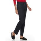 Women's Croft & Barrow&reg; Straight-fit 5-pocket Jeans, Size: 18 T/l, Brt Blue