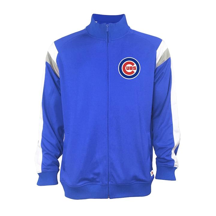 Men's Stitches Chicago Cubs Track Jacket, Size: Xxl, Royal