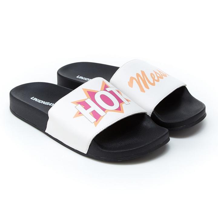 Unionbay Hot Mess Women's Slide Sandals, Girl's, Size: 7, Black