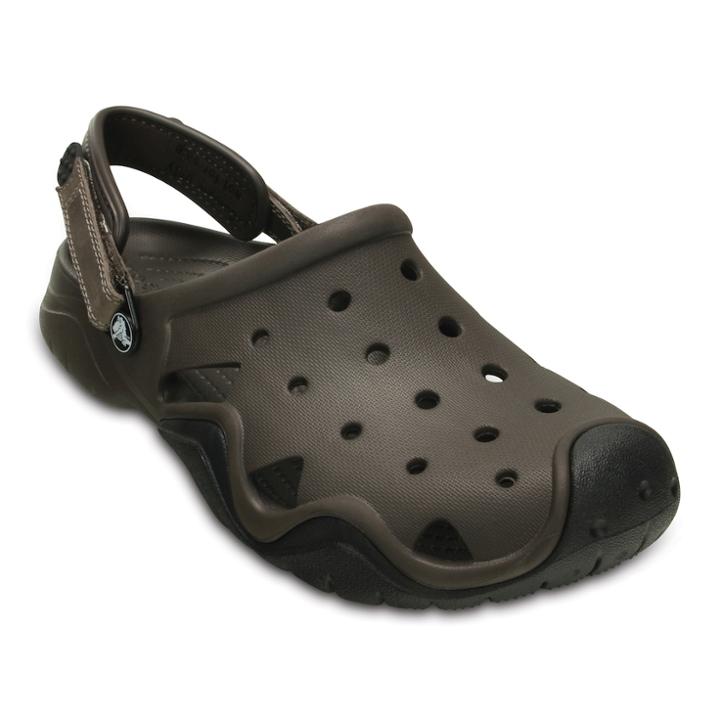 Crocs Swiftwater Men's Clogs, Size: 13, Lt Brown