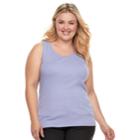 Plus Size Sonoma Goods For Life&trade; Layering Tank, Women's, Size: 1xl, Med Purple