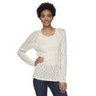 Juniors' Trixxi Lace Side Tunic Top, Girl's, Size: Medium, Lt Beige