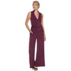 Women's Nina Leonard Wide-leg Jumpsuit, Size: Xl, Purple