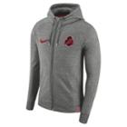 Men's Nike Ohio State Buckeyes Full-zip Hoodie, Size: Xxl, Grey