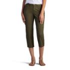 Women's Lee Brenna Relaxed Fit Capris, Size: 16 Avg/reg, Green Oth