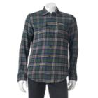 Men's Field & Stream Flannel Button-down Shirt, Size: Xl, Blue (navy)