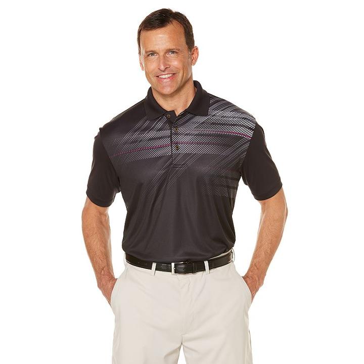 Men's Grand Slam Regular-fit Performance Golf Polo, Size: Small, Oxford