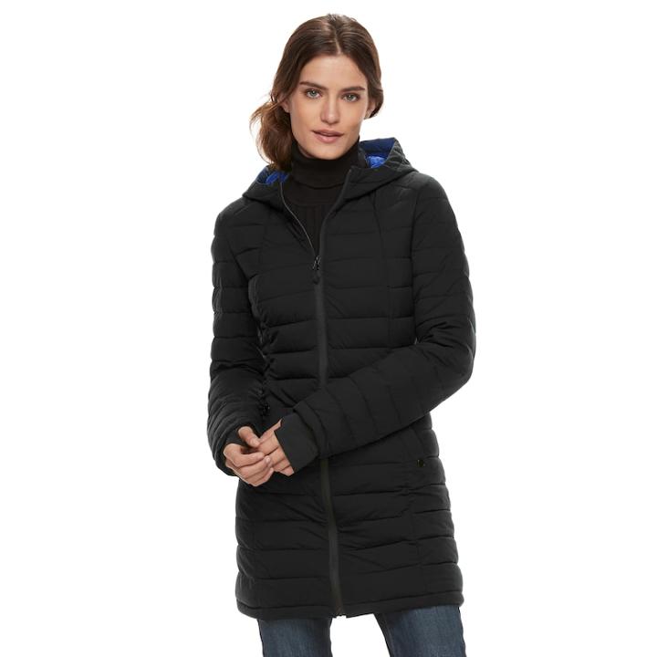 Women's Halitech Stretch Puffer Jacket, Size: Xxl, Silver