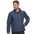 Men's Heat Keep Nano Modern-fit Packable Puffer Jacket, Size: Medium, Blue (navy)