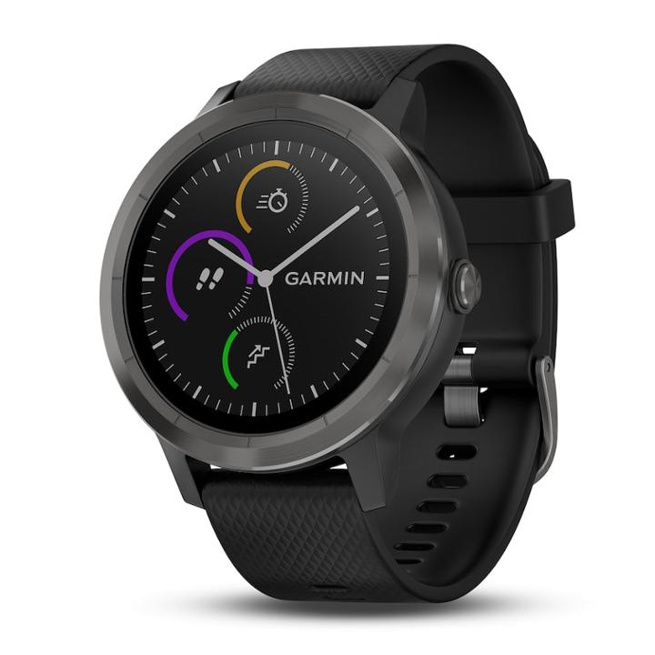 Garmin Vivoactive 3 Smartwatch With Slate Hardware, Black