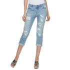 Women's Jennifer Lopez Ripped Boyfriend Jeans, Size: 6, Blue Other