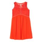Girls 7-16 Iz Amy Byer Illusion Lace Bodice Shift Dress, Girl's, Size: 7, Orange