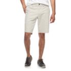 Men's Sonoma Goods For Life&trade; Flexwear Flat-front Twill Shorts, Size: 38, Lt Beige