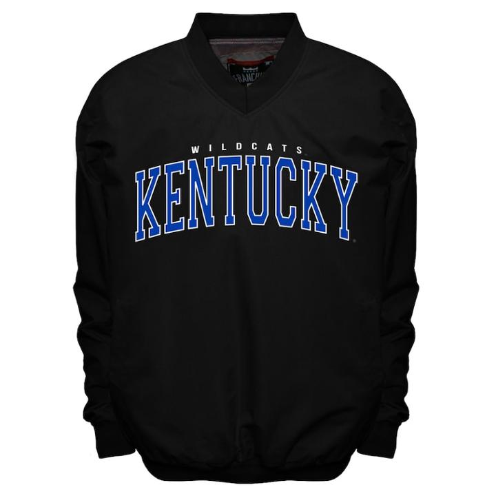 Men's Franchise Club Kentucky Wildcats Members Windbreaker Pullover, Size: Xxl, Black