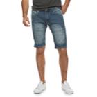 Men's Xray Slim-fit Embossed Stretch Denim Shorts, Size: 30, Med Blue
