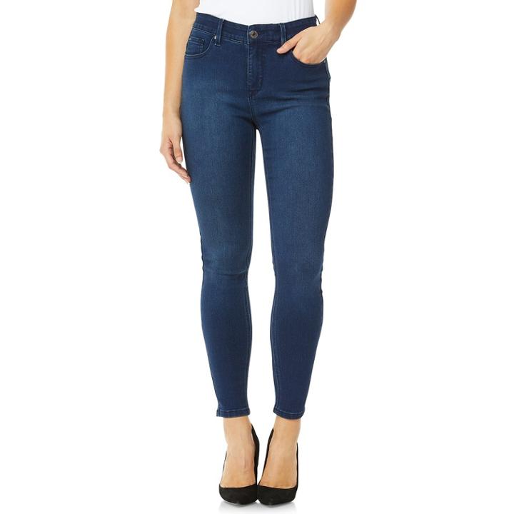 Women's Angels 360 Sculpt Skinny Jeans, Size: 14, Orange