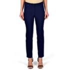 Women's Larry Levine 5-pocket Millennium Pant, Size: 4, Blue (navy)
