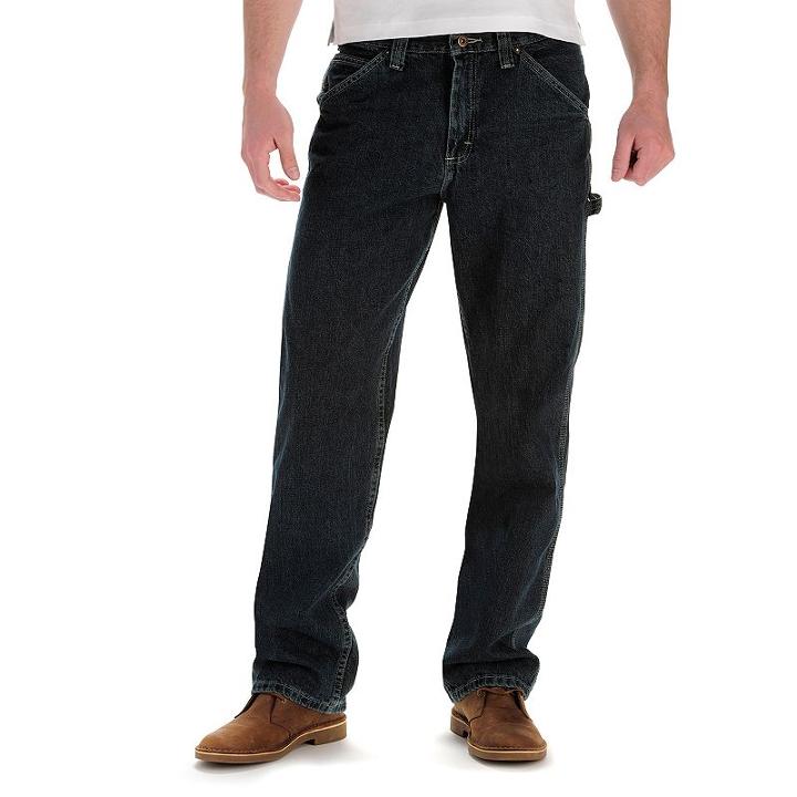 Big & Tall Lee Dungarees Flex-waist Carpenter Jeans, Men's, Size: 50x30, Med Blue