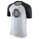 Men's Nike Ohio State Buckeyes Raglan Tee, Size: Large, Natural
