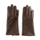 Women's Apt. 9&reg; Fleece Lined Leather Tech Gloves, Size: Medium, Red/coppr (rust/coppr)