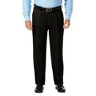 Big & Tall J.m. Haggar Premium Classic-fit Stretch Sharkskin Pleated Dress Pants, Men's, Size: 44x34, Black