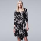 Women's Simply Vera Vera Wang Faux-wrap Dress, Size: Medium, Oxford