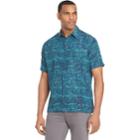 Men's Van Heusen Air Classic-fit Patterned Button-down Shirt, Size: Large, Turquoise/blue (turq/aqua)