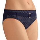 Women's Amoena Bangkok Foiled Bikini Bottoms, Size: 10, Blue (navy)