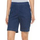 Petite Croft & Barrow&reg; Pull-on Shorts, Women's, Size: 12 Petite, Blue Other