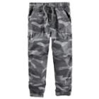 Boys 4-7x Oshkosh B'gosh&reg; Poplin Jogger Pants, Size: 5, Grey Other