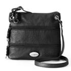 Rosetti Demi Zips Colorblock Crossbody Bag, Women's, Black