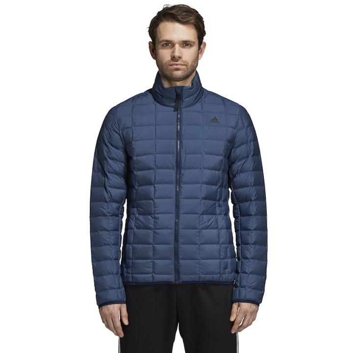 Men's Adidas Outdoor Varilite Down-fill Grid Jacket, Size: Large, Blue (navy)