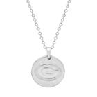 Green Bay Packers Sterling Silver Reversible Pendant Necklace, Women's, Size: 18